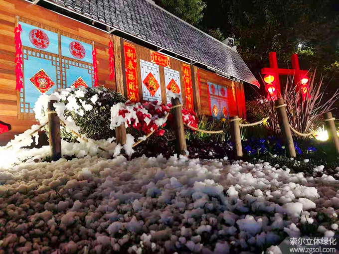 15 2021年1月杭州市下城區天目山路與莫干山路交叉口春節主題環境小品《歡歡喜喜過大年》 (3).jpg